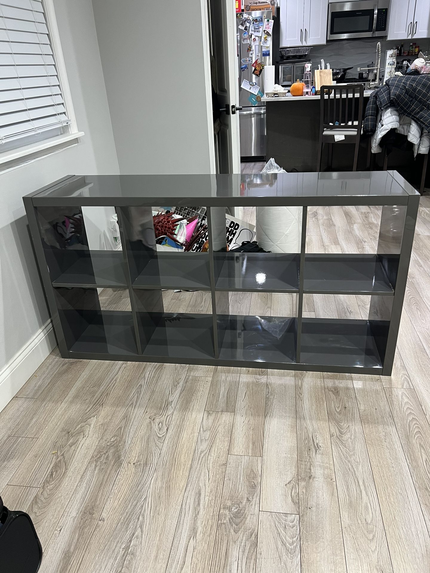 Sturdy Gray TV Stand/Bookshelf
