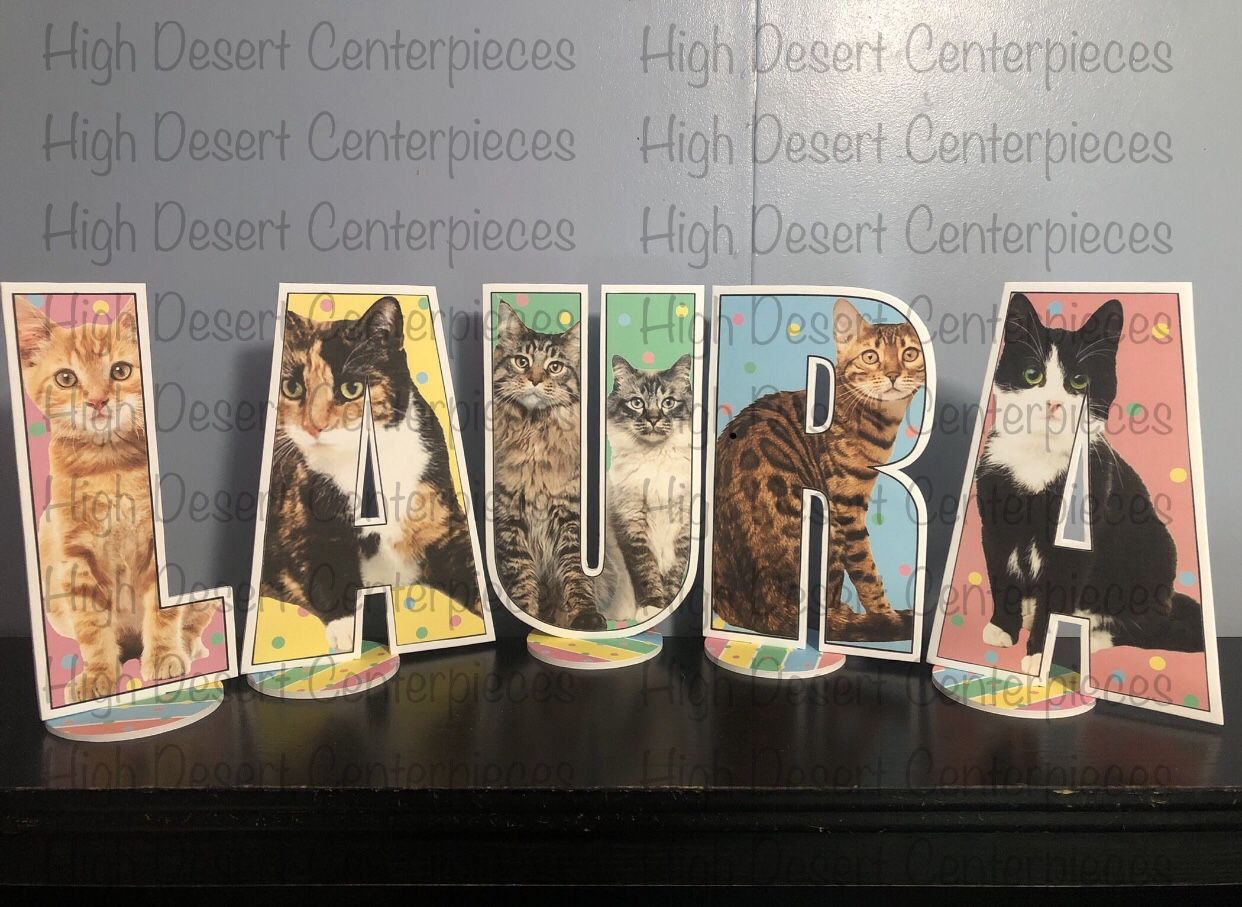 Cat Letters And Numbers