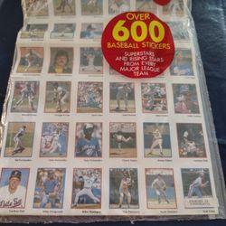 MLB Factory Sealed Sticker Set Of 600