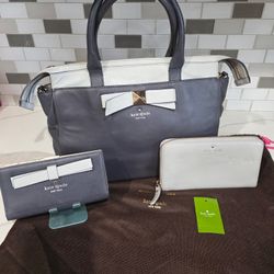 Kate Spade Bag With 2 Matching Wallets Make Offer 