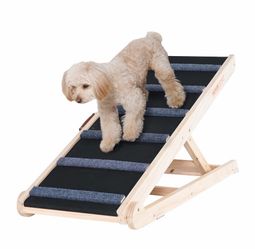 VEVOR Dog Ramp Folding Pet Ramp 41.3" Long Ramp 13.77"-25.59" Adjustable Height NEW