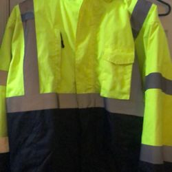 High Vis PPE Bomber Coat