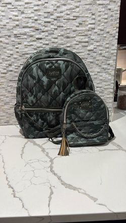 Large And Small Camouflage Backpacks