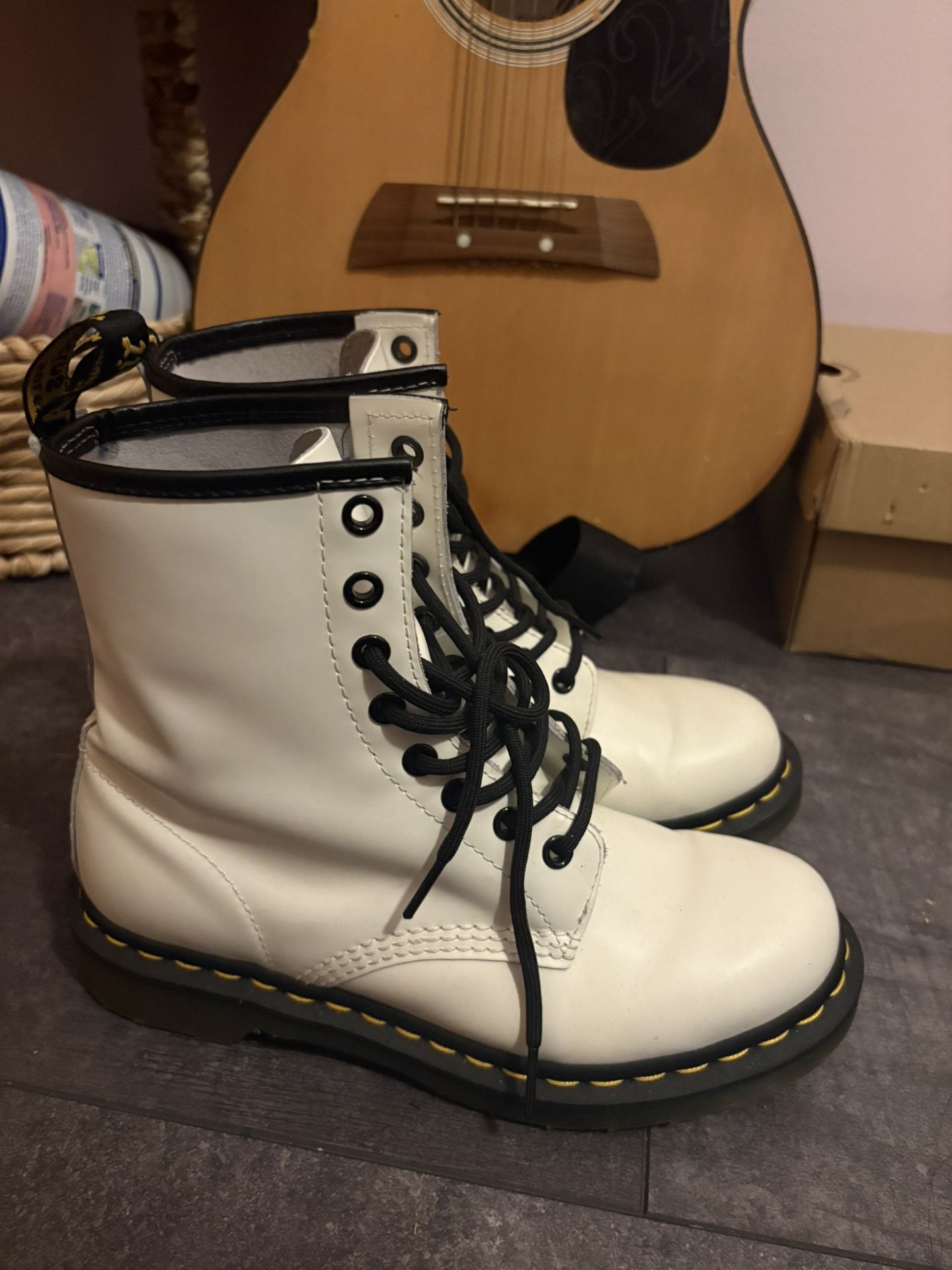 White Dr. Marten boots! Size 7
