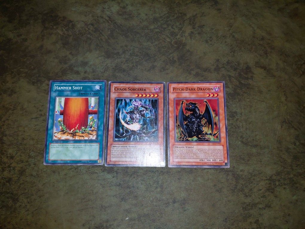 3 Yu Gi Cards