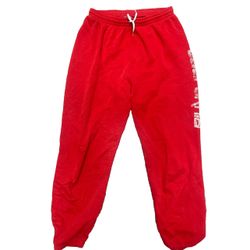 California Red Joggers Sweatpants Kids Unisex Vintage Hanes Large 14-16 Or Women’s Xs Small 