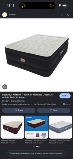 Bestway Tritech 20” inch Queen Air Mattress
