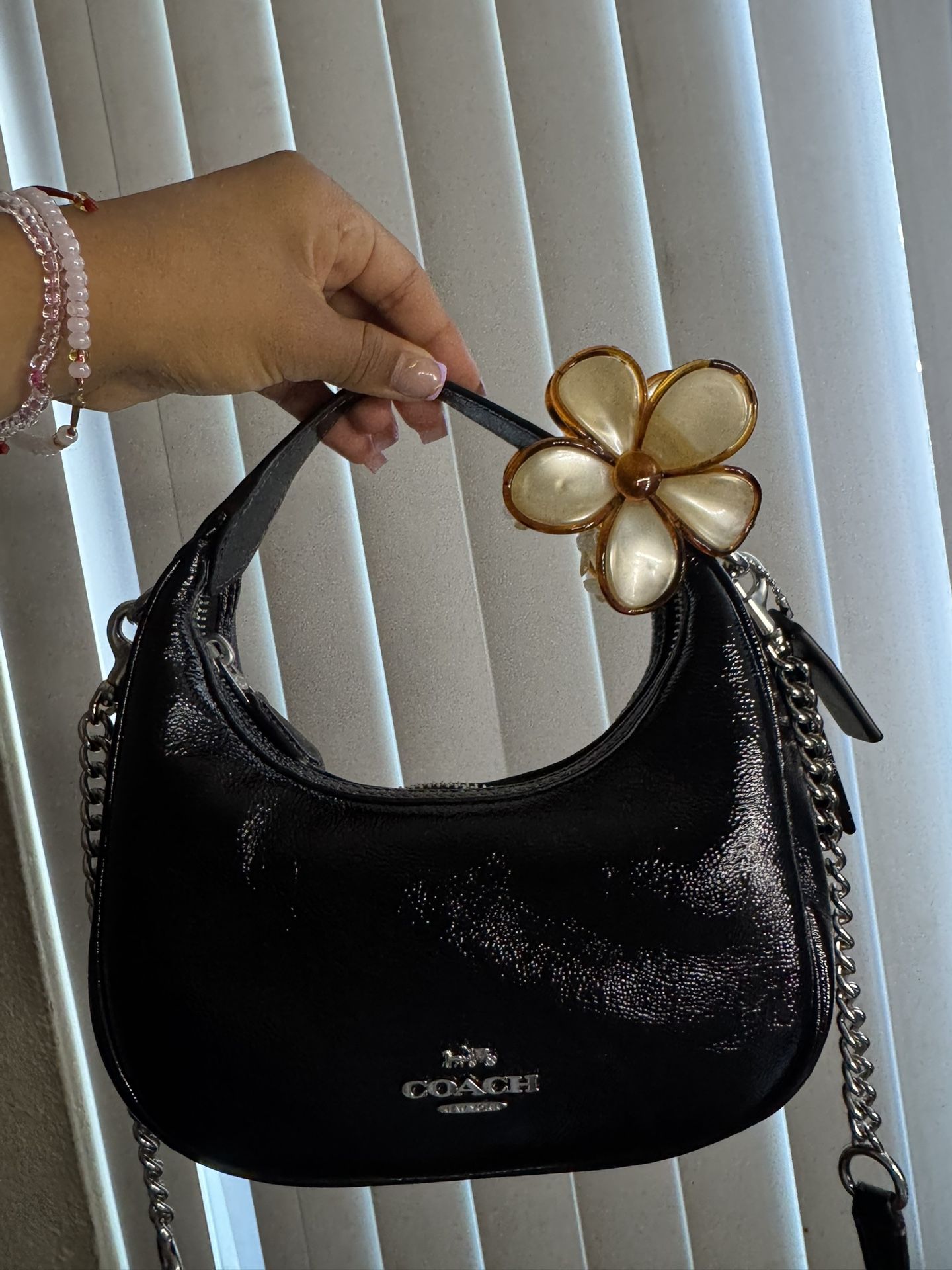 Coach Leather Black Bag ~ Carmen Mini Purse