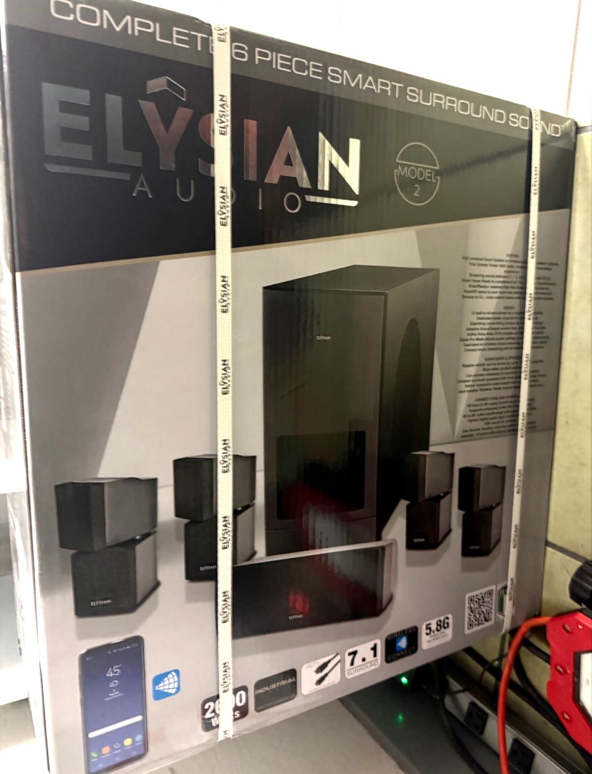Elysian Model 2 Home Theater 6-Piece Surround Sound - Brand New