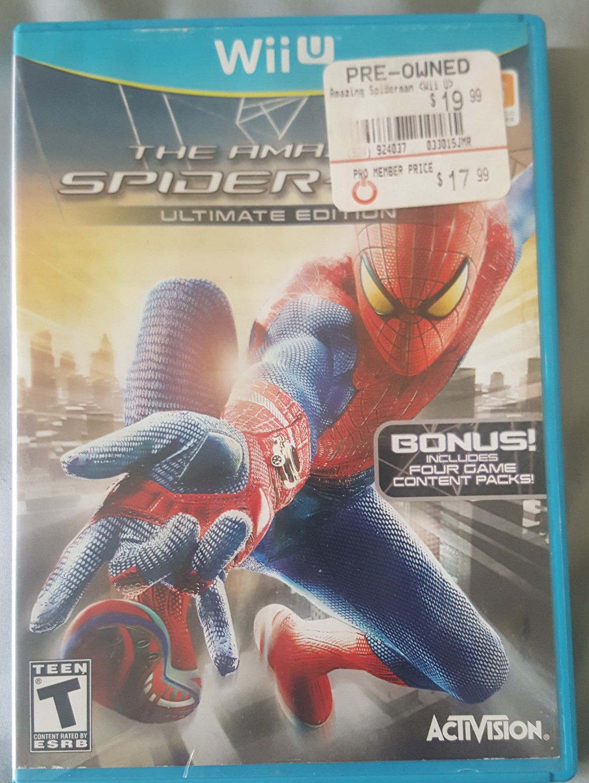 Amazing Spider-Man for Nintendo Wii U spider man spiderman wiiu