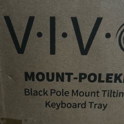 VIVO Pole Mount Tilting Keyboard Tray - New in Box