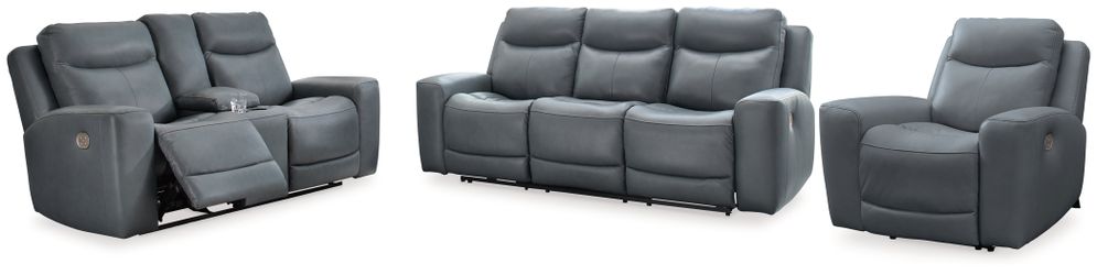 Mindanao Steel Power Reclining Sofa, Loveseat and Recliner (Online Special Price)