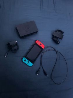 Nintendo Switch Console Bundle w/ Dock, Joy-Cons & Official Charger