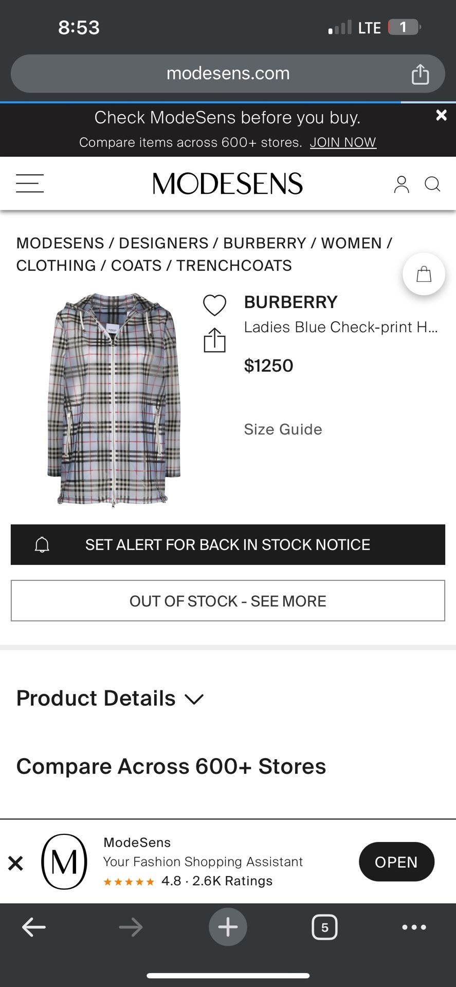 Women’s Burberry Raincoat Brand New With Tags