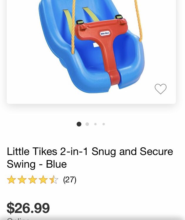 Little Tikes Swing with 2x 25 foot chains