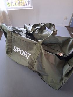 Large Olive Green Sport Duffle Bag