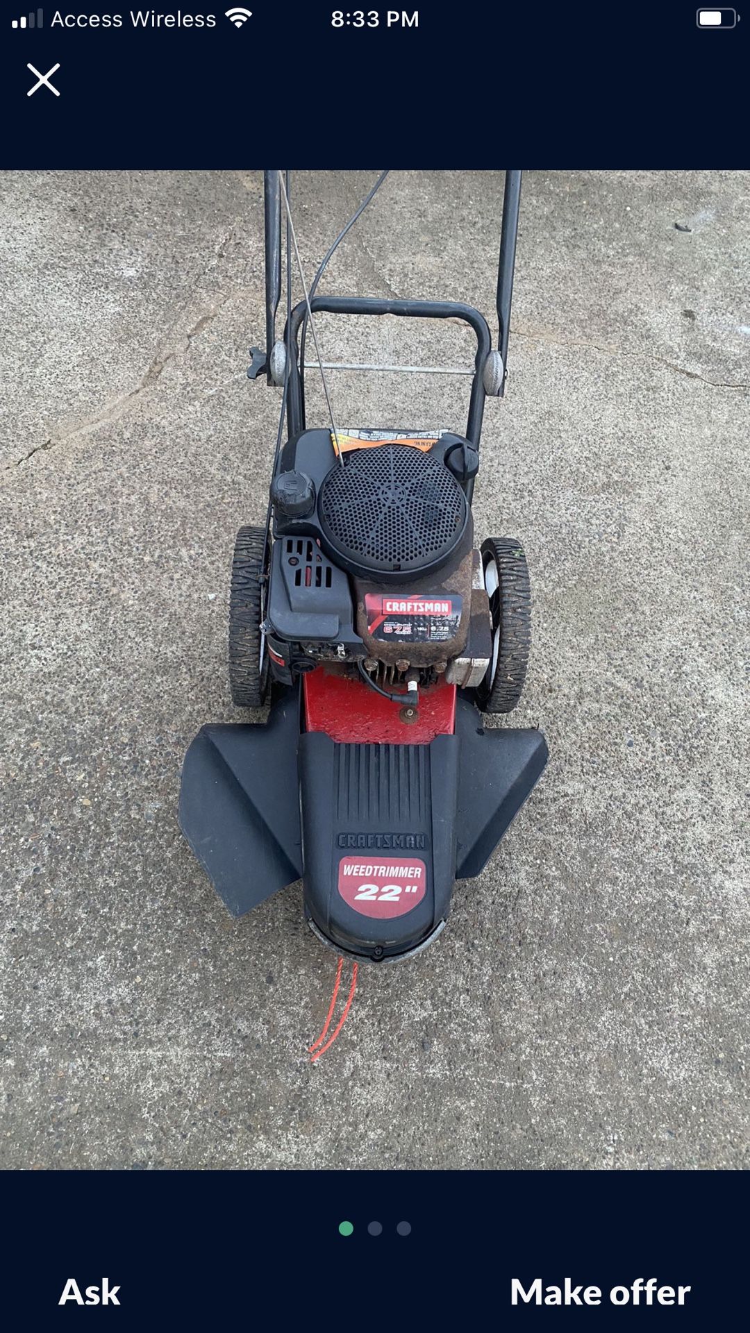 Lawn mower  craftsman 22-HP 6-75190cc 