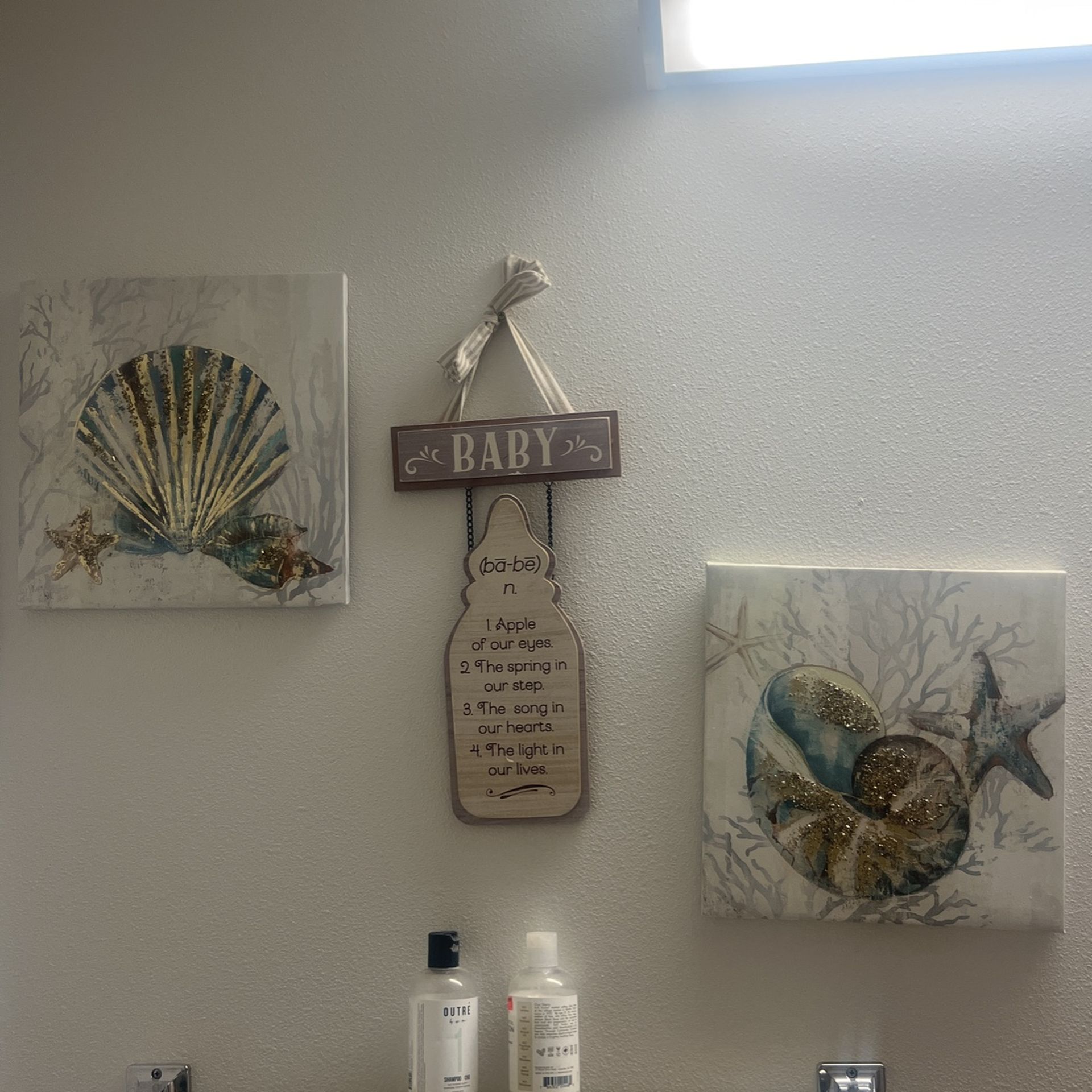 Baby/Toddler Bathroom Decor Unisex Seashell Theme