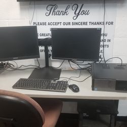 Dell Desktop Computer 500gb Hard Drive 4gb Ram Windows 10os Ms2013 Keyboard Mouse Monitor And More 64bit Processor Excellent Condition Ready To Go 