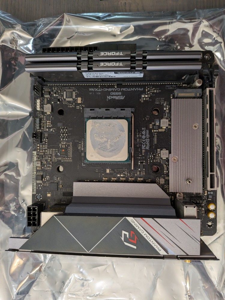 AMD Ryzen 5600x + AsRock B550 mini ITX Motherboard + 32GB RAM