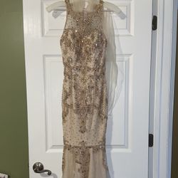 Aspeed,  Beige  Champagne Color With  Rhinestone Mermaid Style  