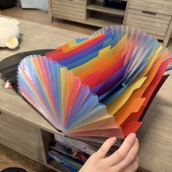 Expandable File Organizer 26 Pockets A-Z Accordion Folder (NEW)