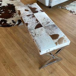 Cowhide Bench 