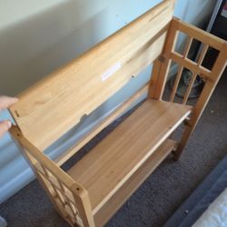 Collapsible Solid Wood Shelf
