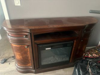 Electric Fireplace TV Console Cabinet