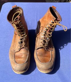1960’s Red Wing Irish Setter 877 8-inch Moc Toe Boot Made In America Size 14 D