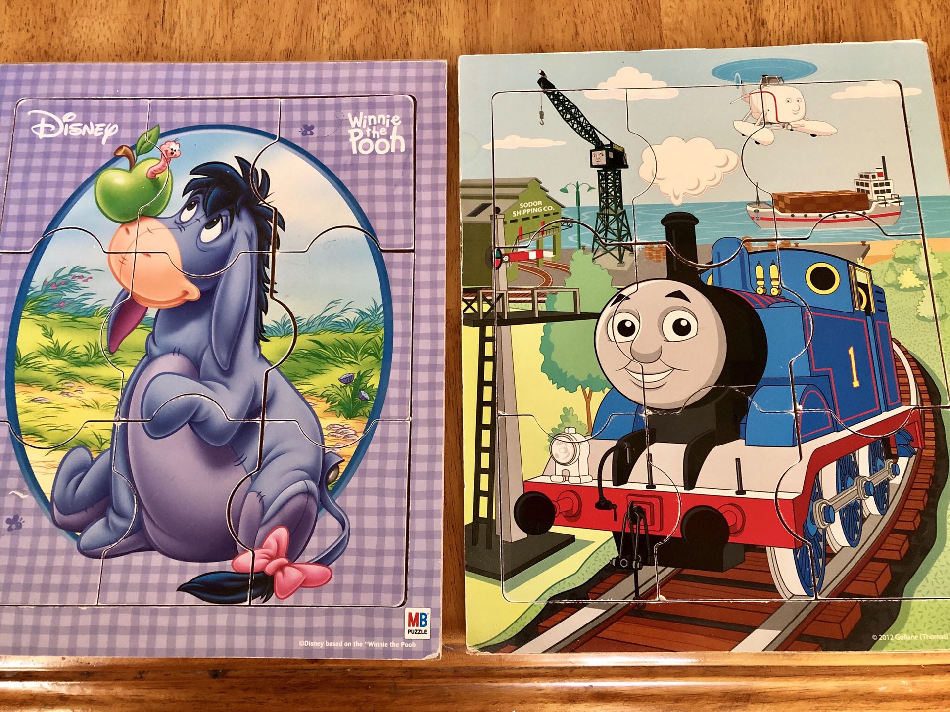 Eeyore and Thomas the Train Puzzles