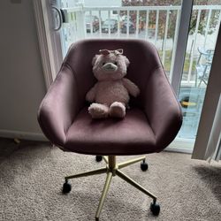 🌸 SYNGAR Comfy Swivel Chair — Cozy & Cute! 🌸