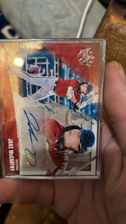 Jake McCarthy Autographed Baseball Card Arizona
