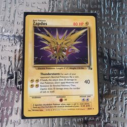 Fossil Set Zapdos (damaged)