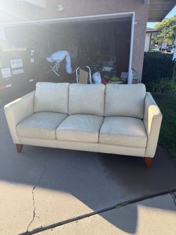 Small leather couch