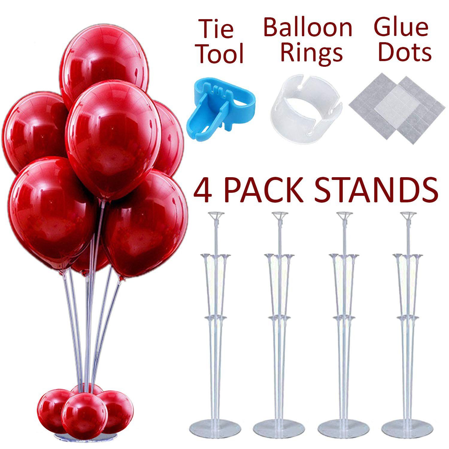 4 pcs Stable Table Balloon Stand Kit