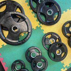2 Inch Olympic Rubber Coated Weight Set 