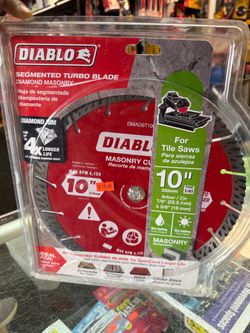 Diablo 10" Diamond Segmented Turbo Masonry Blade