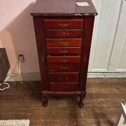 Antique Jewelry Armoire 