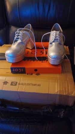 Perfect Halloween Men's Disco Platform Shoes. Ellie 1031. Brand new