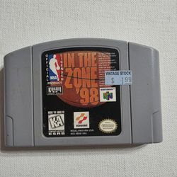 NBA In the Zone '98 (Nintendo 64, 1998) - Authentic N64 Cartridge - Tested & Working