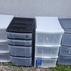 HUGE SELECTION PLASTIC STORAGE DRAWERS $5 AND UP!!!!