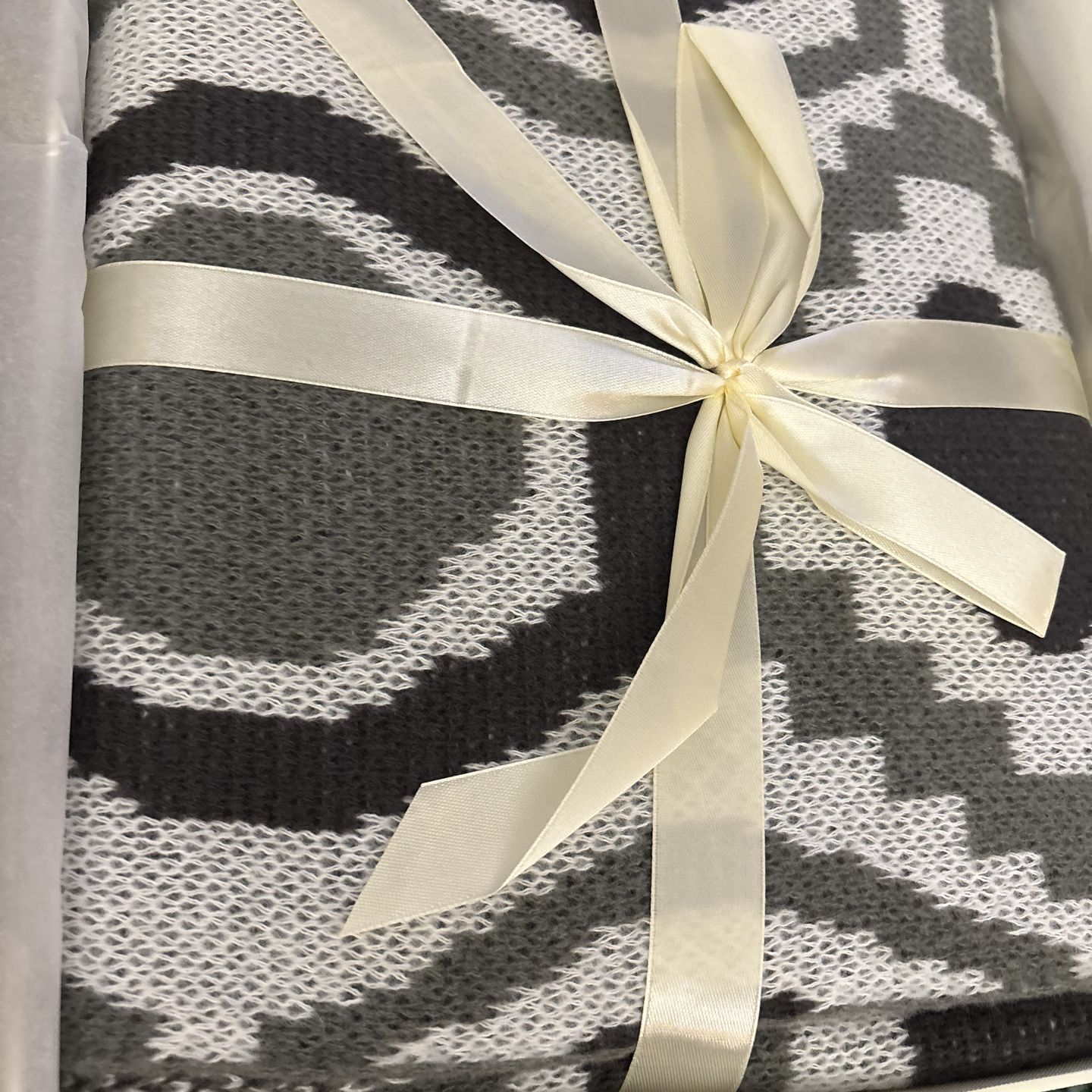 New in box knitted blanket retails over 70.00 51 x 67