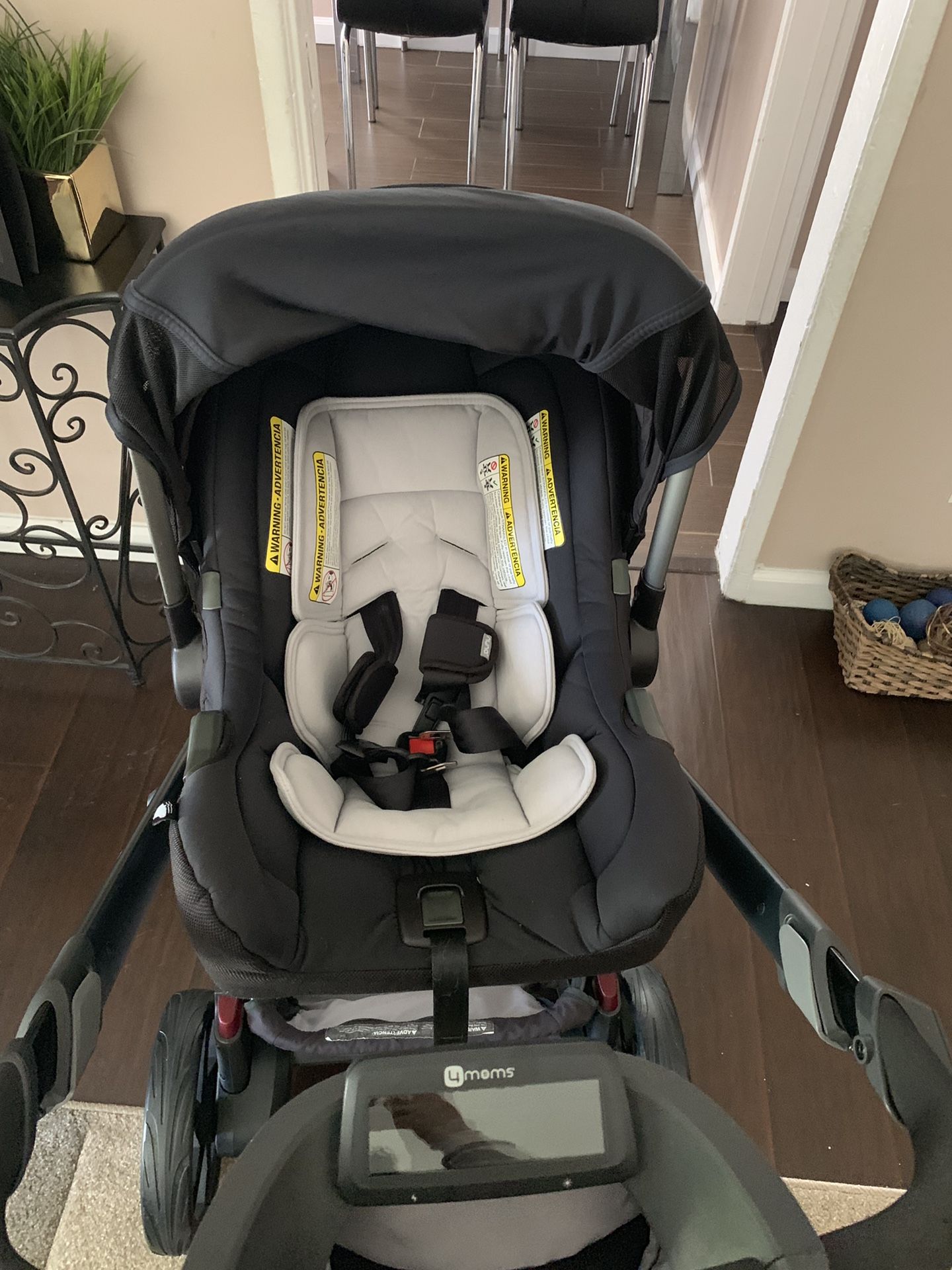 Stroller and car seat with base all together