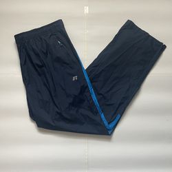 Mens Y2K Russel Classic Windbreaker Tracksuit Pants Sportswear Royal Blue/Blue Large