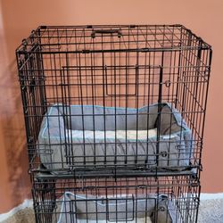 24 Inch Double Door Dog Crate