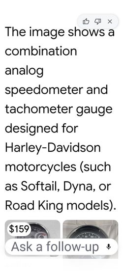 Harley Davidson tachometer New In box