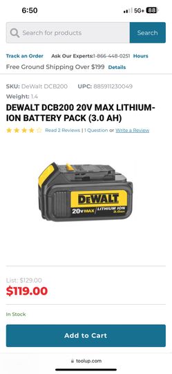 Dewalt And Ridgid Battery 