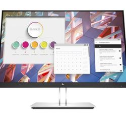 HP EliteDisplay E24 G4 24 Inch IPS LED Backlit, FHD 1920 x 1080, Blue Light Filter, HDMI, VGA, DisplayPort Monitor