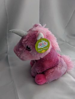 Unicorn plush toy.